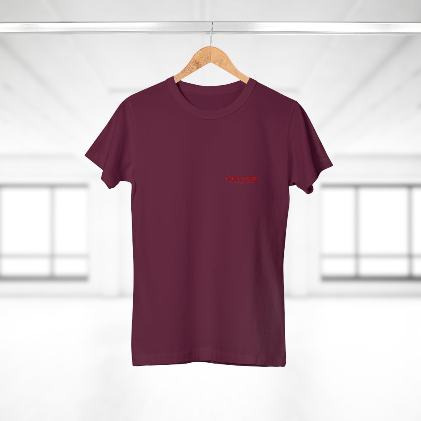 Damen-T-Shirt „Dogs & Wine“