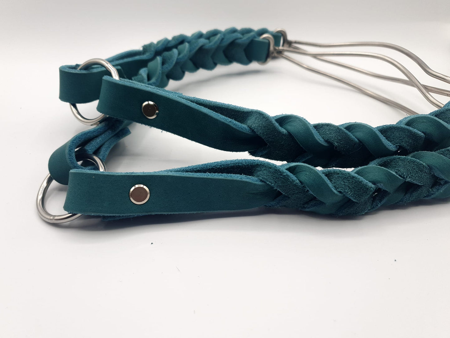 Leichtes Ausstellungshalsband aus Leder