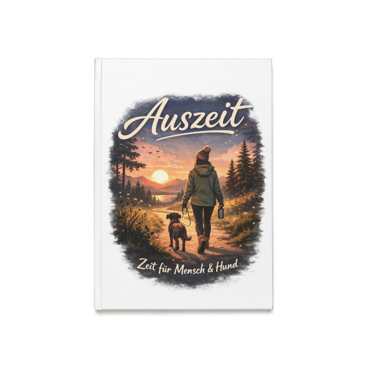 Hardcover A5 Notizbuch für Spaziergänge mit deinem Hund (Zeit für Mensch & Hund)