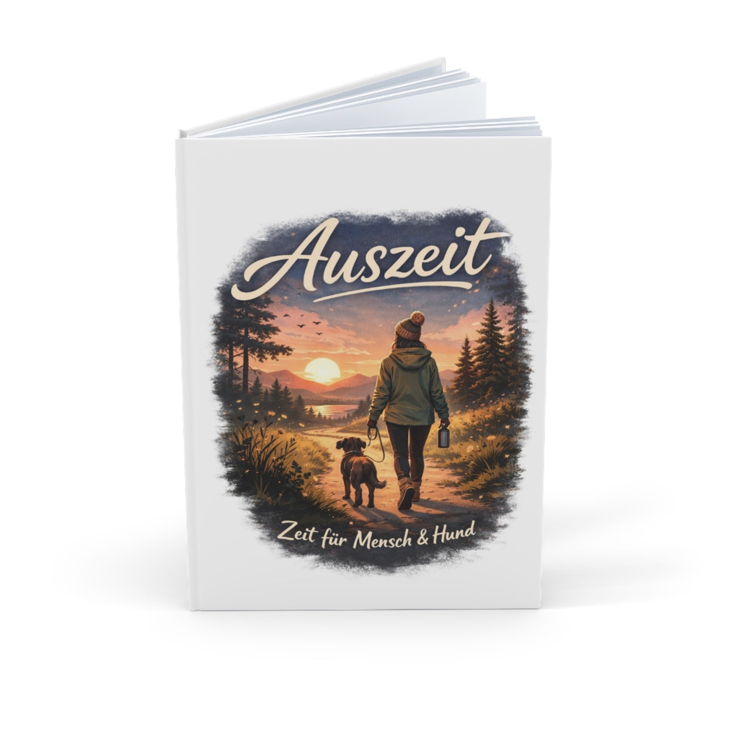 Hardcover A5 Notizbuch für Spaziergänge mit deinem Hund (Zeit für Mensch & Hund)