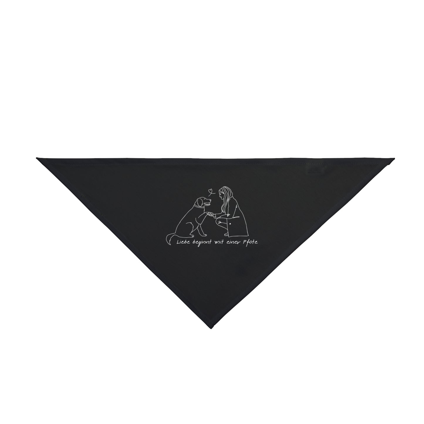 Hunde-Bandana Minimalistisches Line-Art-Halstuch für Haustiere