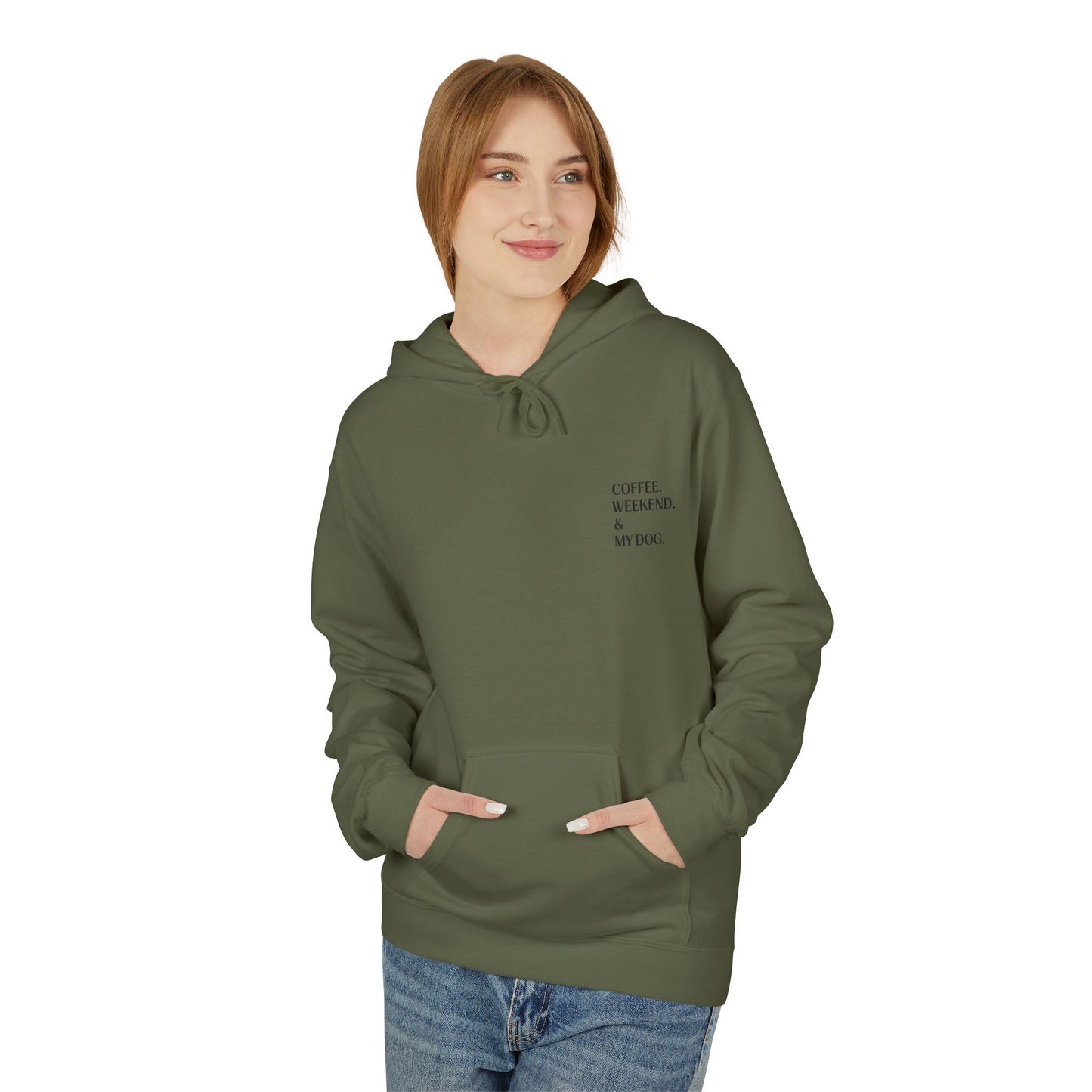 Coffee. Weekend. & My Dog. Hoodie — Unisex