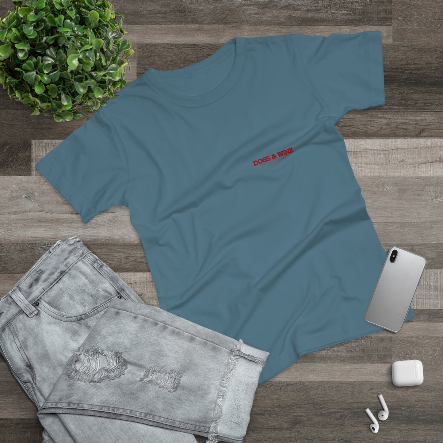 Damen-T-Shirt „Dogs & Wine“