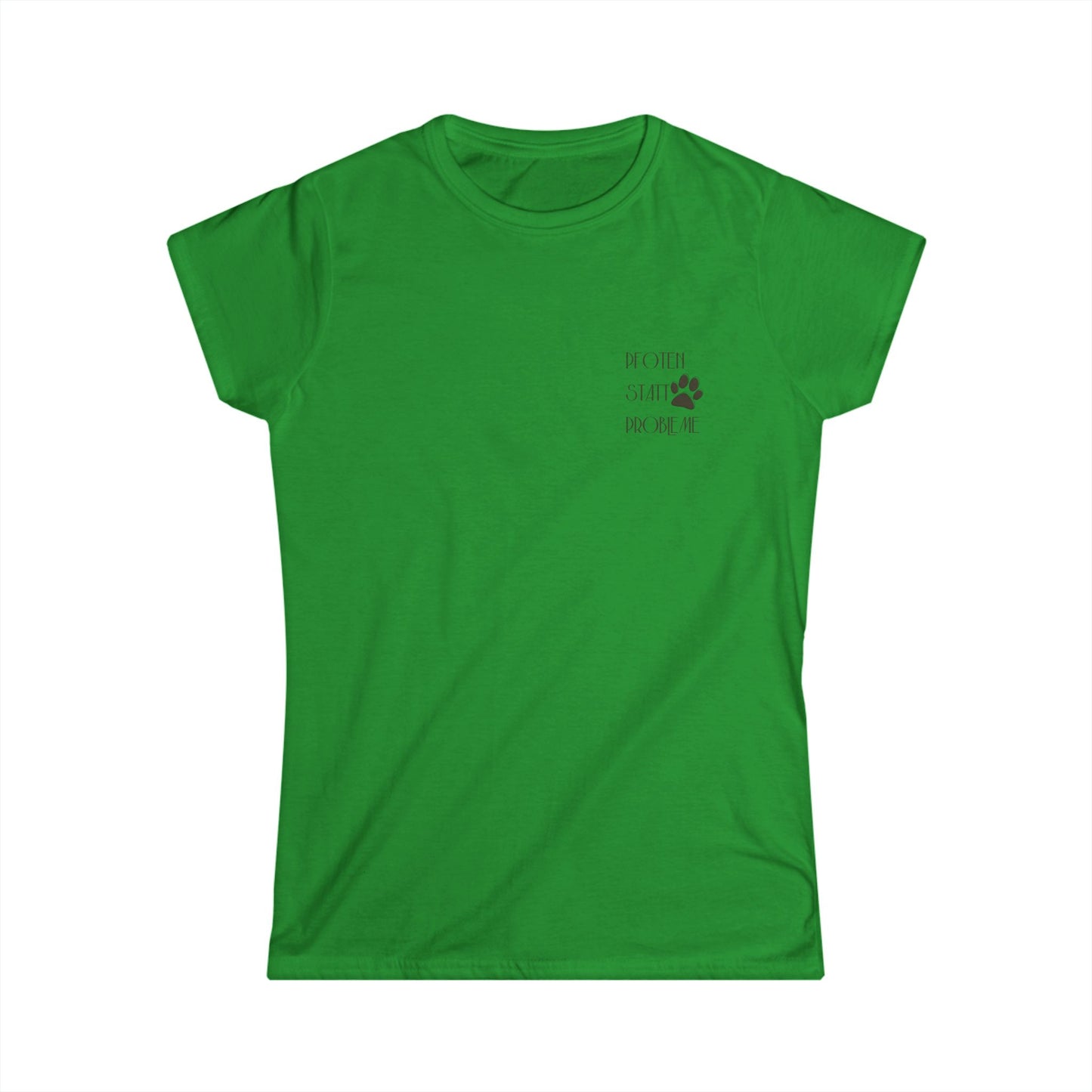 Damen-Shirt „Pfoten statt Probleme“ – Pfotenprint