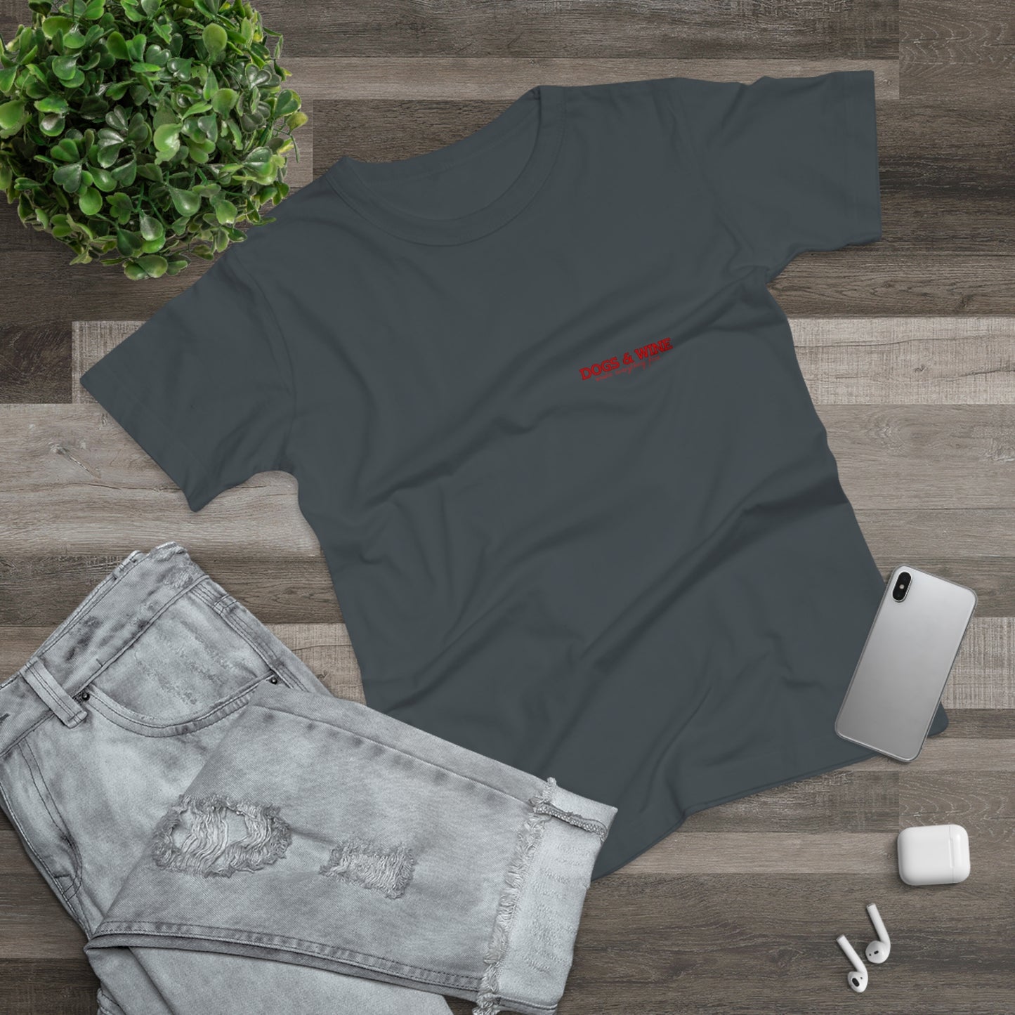 Damen-T-Shirt „Dogs & Wine“