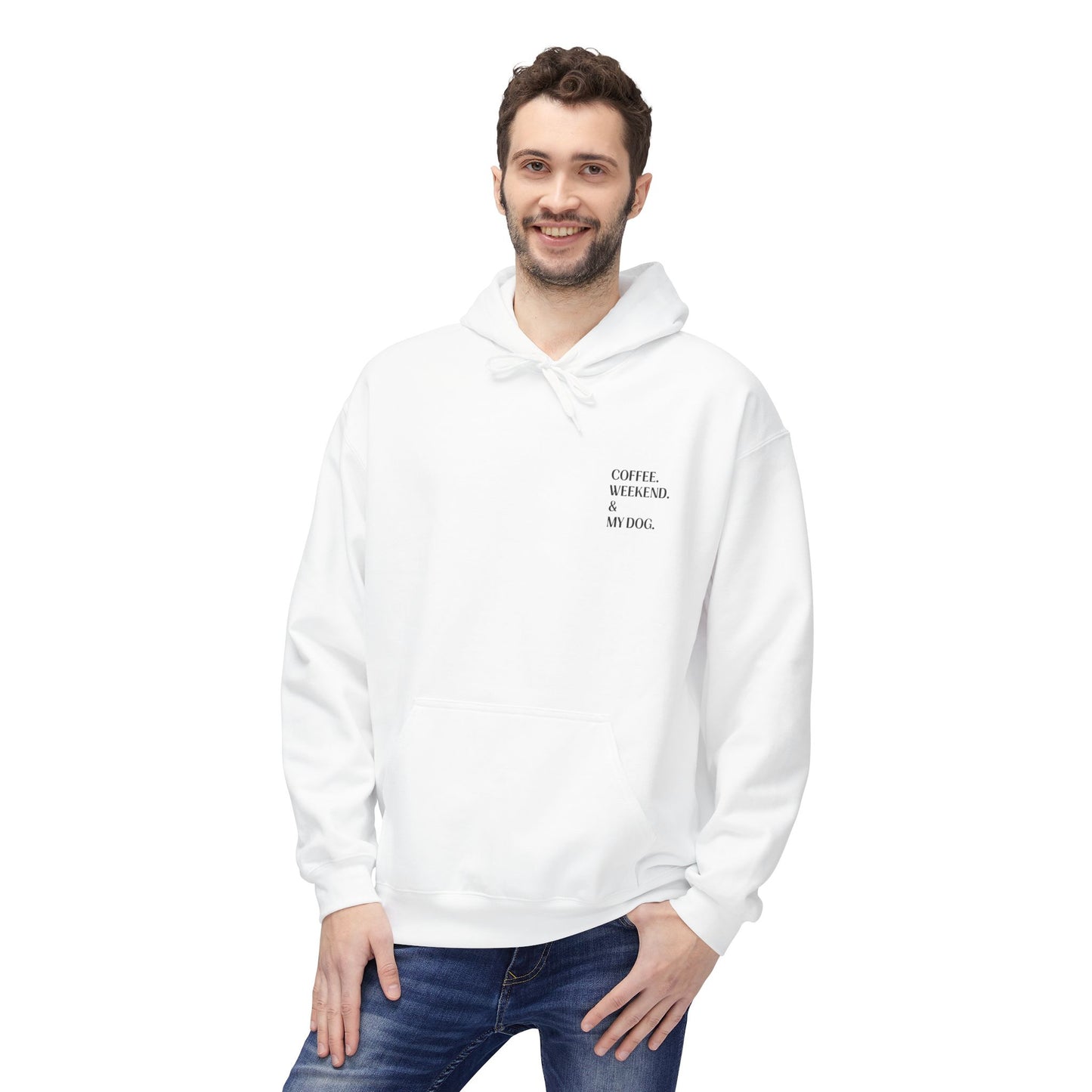 Coffee. Weekend. & My Dog. Hoodie — Unisex