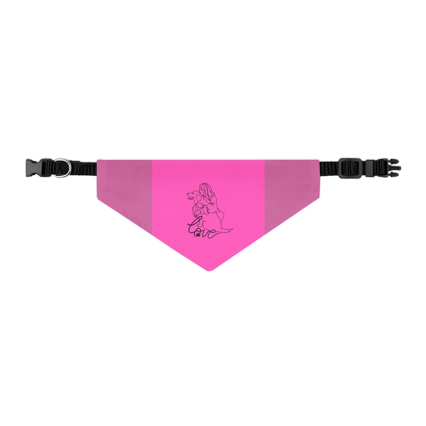 Rosa Hunde-Bandana-Halsband mit süßem Design — Haustier-Accessoire für den Alltag & als Geschenk