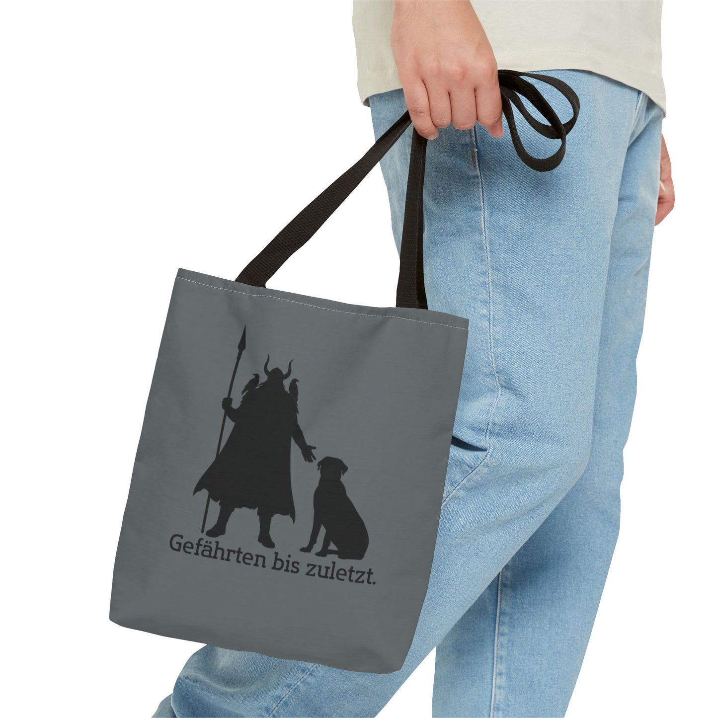 Tasche „Gefährten bis zuletzt“ — Wikinger & Hund