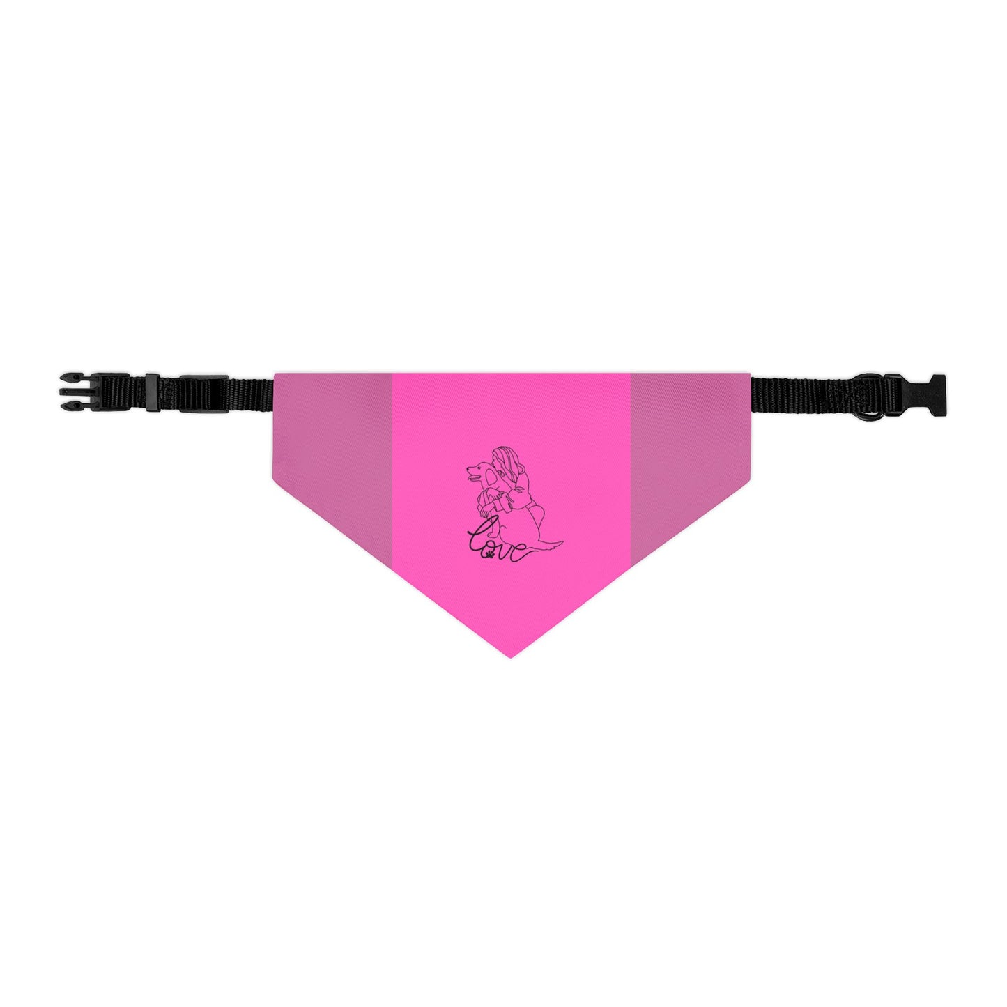 Rosa Hunde-Bandana-Halsband mit süßem Design — Haustier-Accessoire für den Alltag & als Geschenk