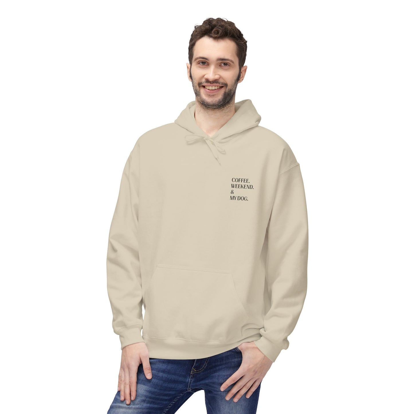Coffee. Weekend. & My Dog. Hoodie — Unisex