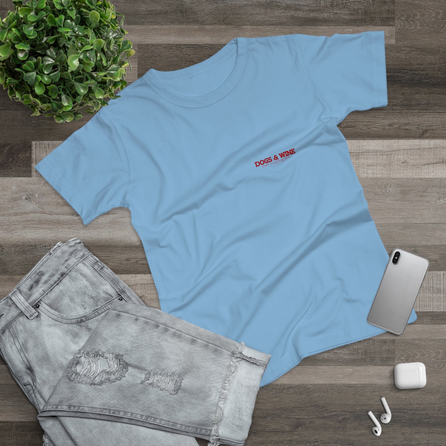 Damen-T-Shirt „Dogs & Wine“