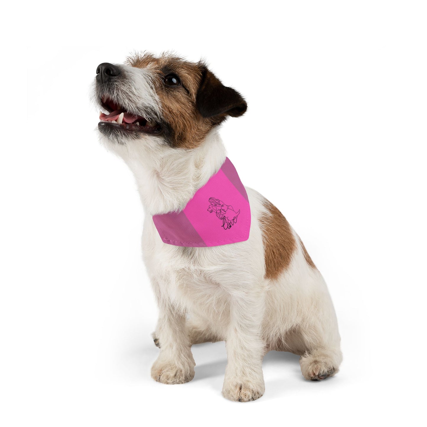 Rosa Hunde-Bandana-Halsband mit süßem Design — Haustier-Accessoire für den Alltag & als Geschenk