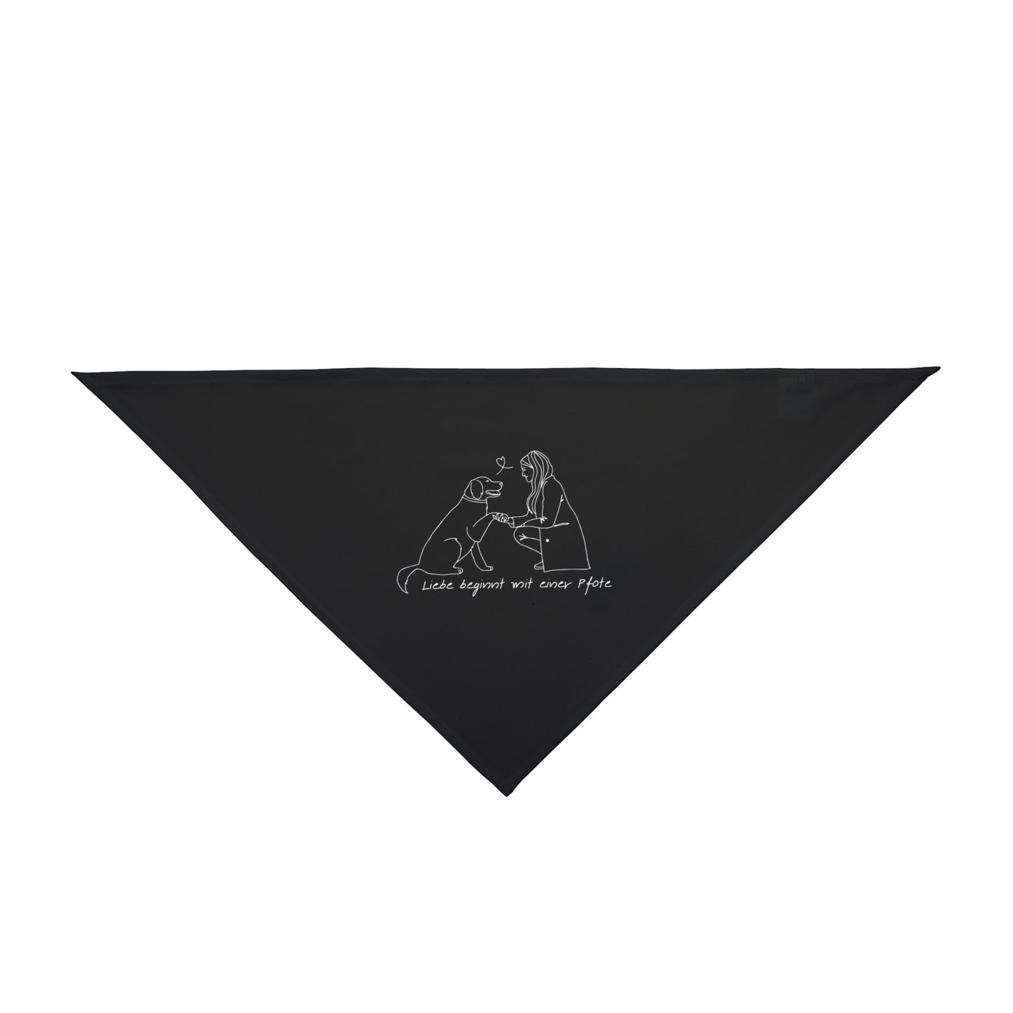 Hunde-Bandana Minimalistisches Line-Art-Halstuch für Haustiere