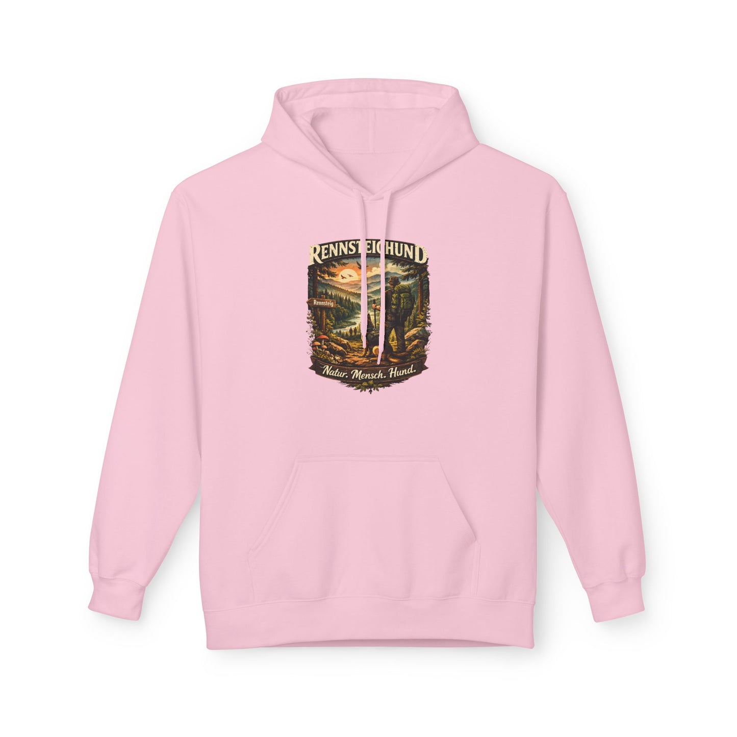 Vintage Hoodie — „Natur.Mensch.Hund“ -Unisex