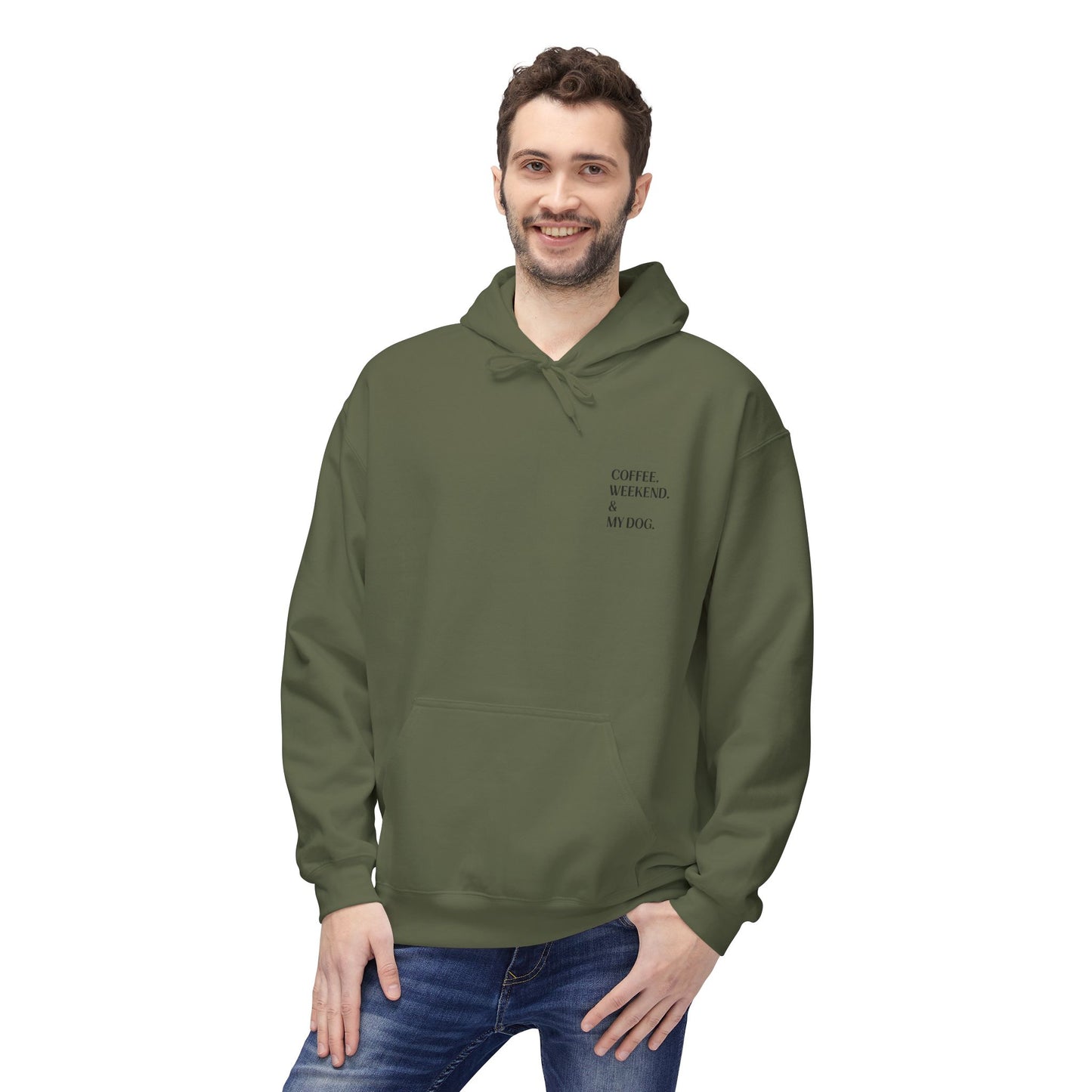 Coffee. Weekend. & My Dog. Hoodie — Unisex