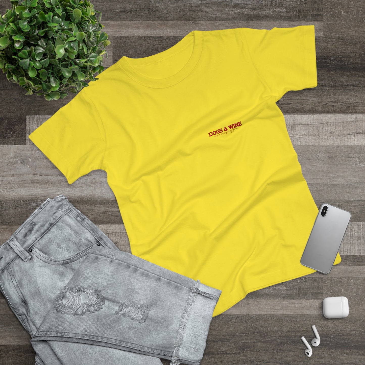 Damen-T-Shirt „Dogs & Wine“