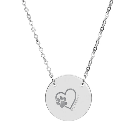 Zarte Rundkette mit Pfoten-Herz Gravur – ein stilles Zeichen echter Hundeliebe