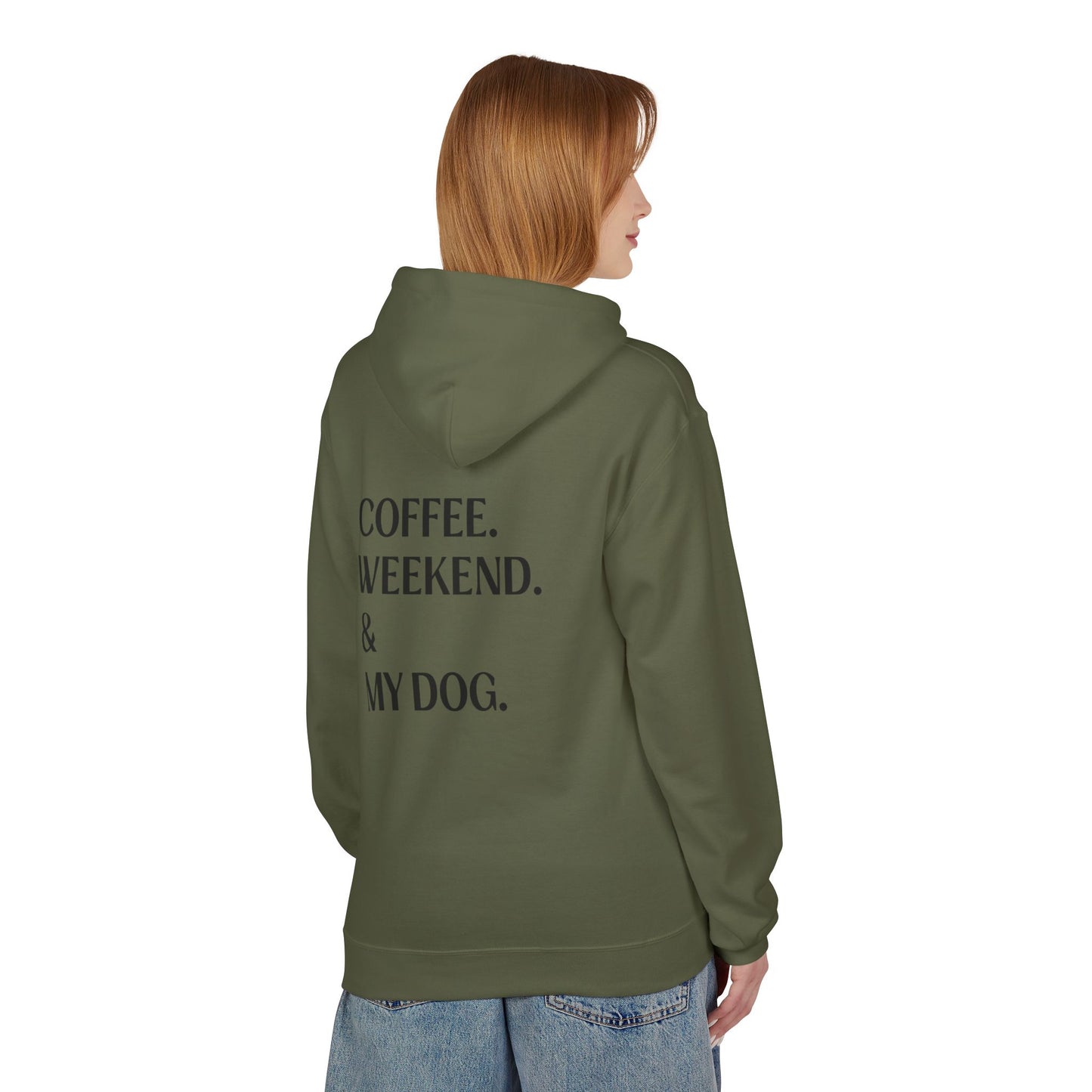 Coffee. Weekend. & My Dog. Hoodie — Unisex