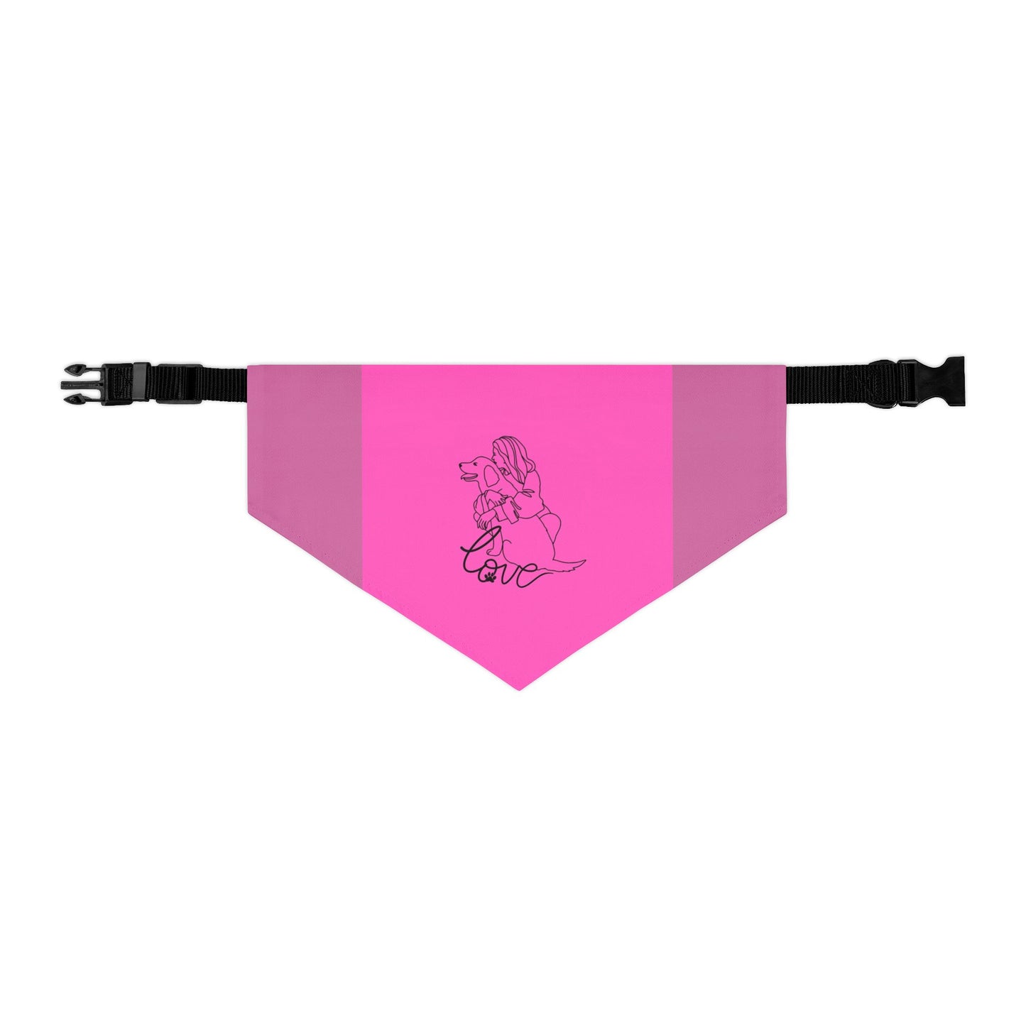 Rosa Hunde-Bandana-Halsband mit süßem Design — Haustier-Accessoire für den Alltag & als Geschenk