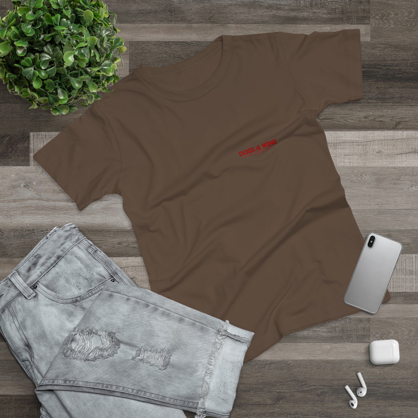Damen-T-Shirt „Dogs & Wine“