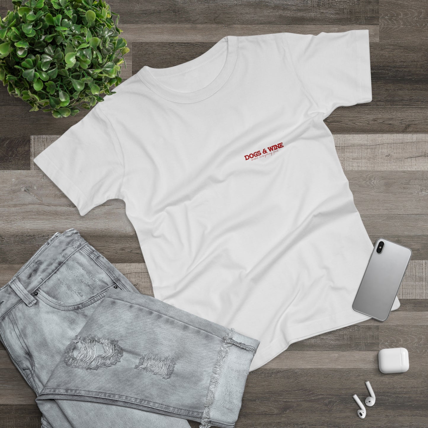 Damen-T-Shirt „Dogs & Wine“