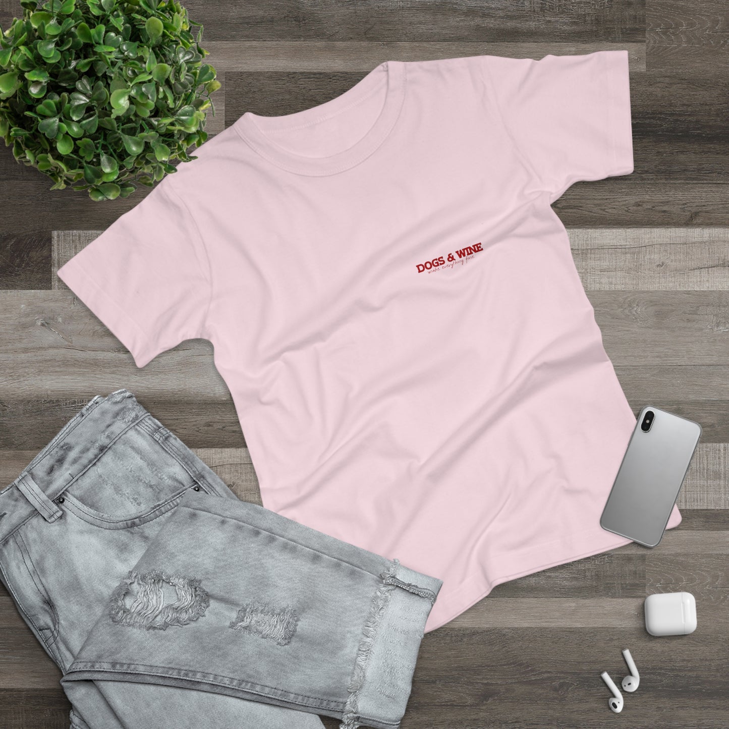Damen-T-Shirt „Dogs & Wine“