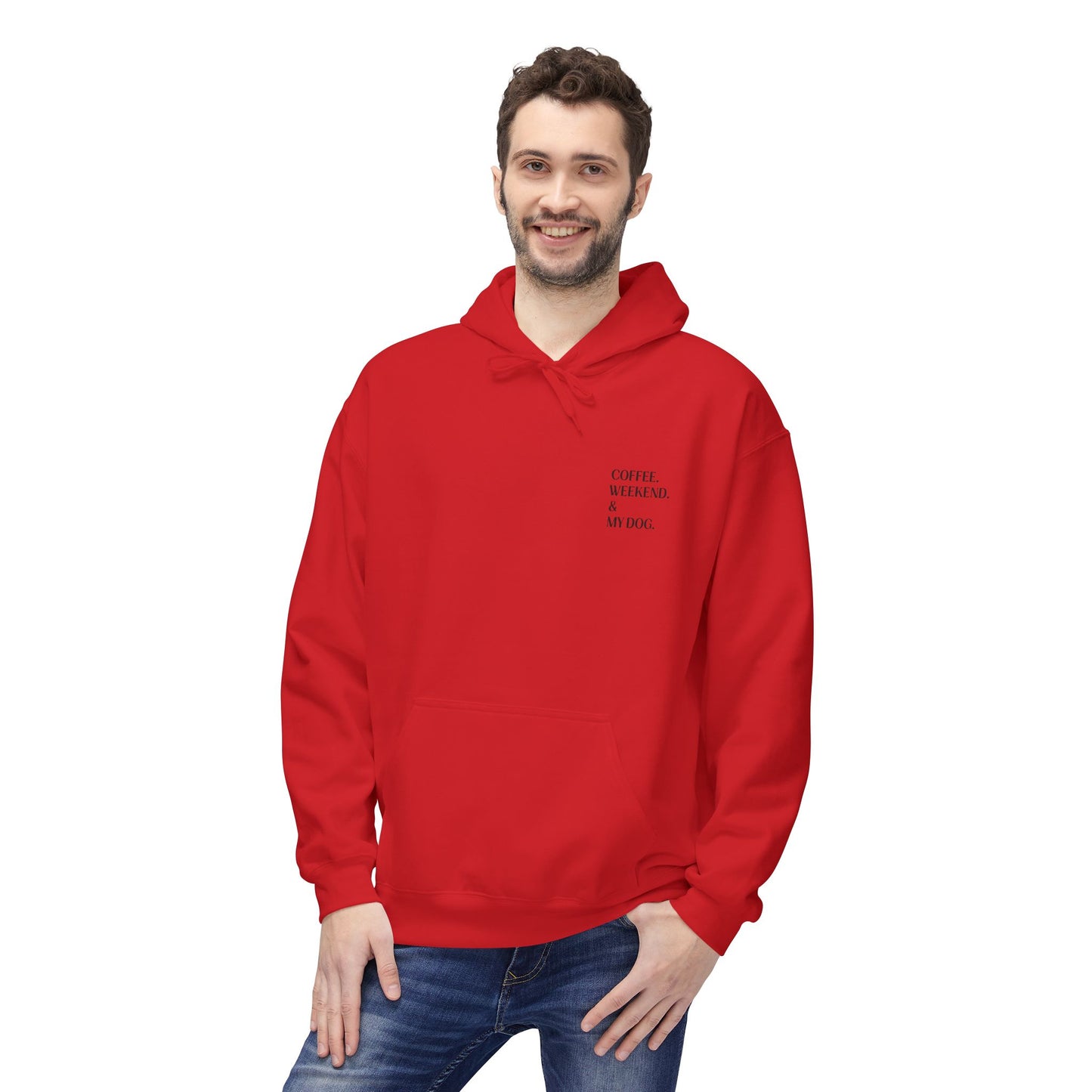 Coffee. Weekend. & My Dog. Hoodie — Unisex