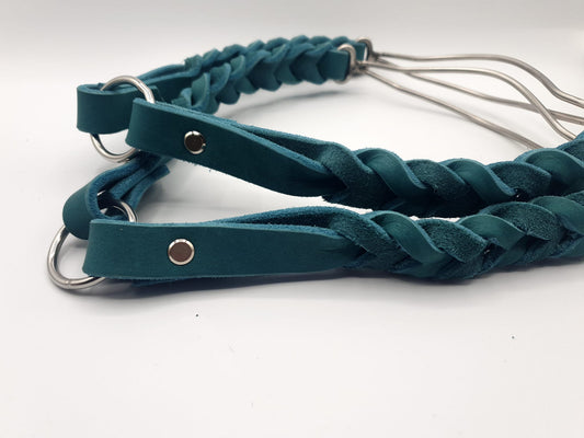 Leichtes Ausstellungshalsband aus Leder 