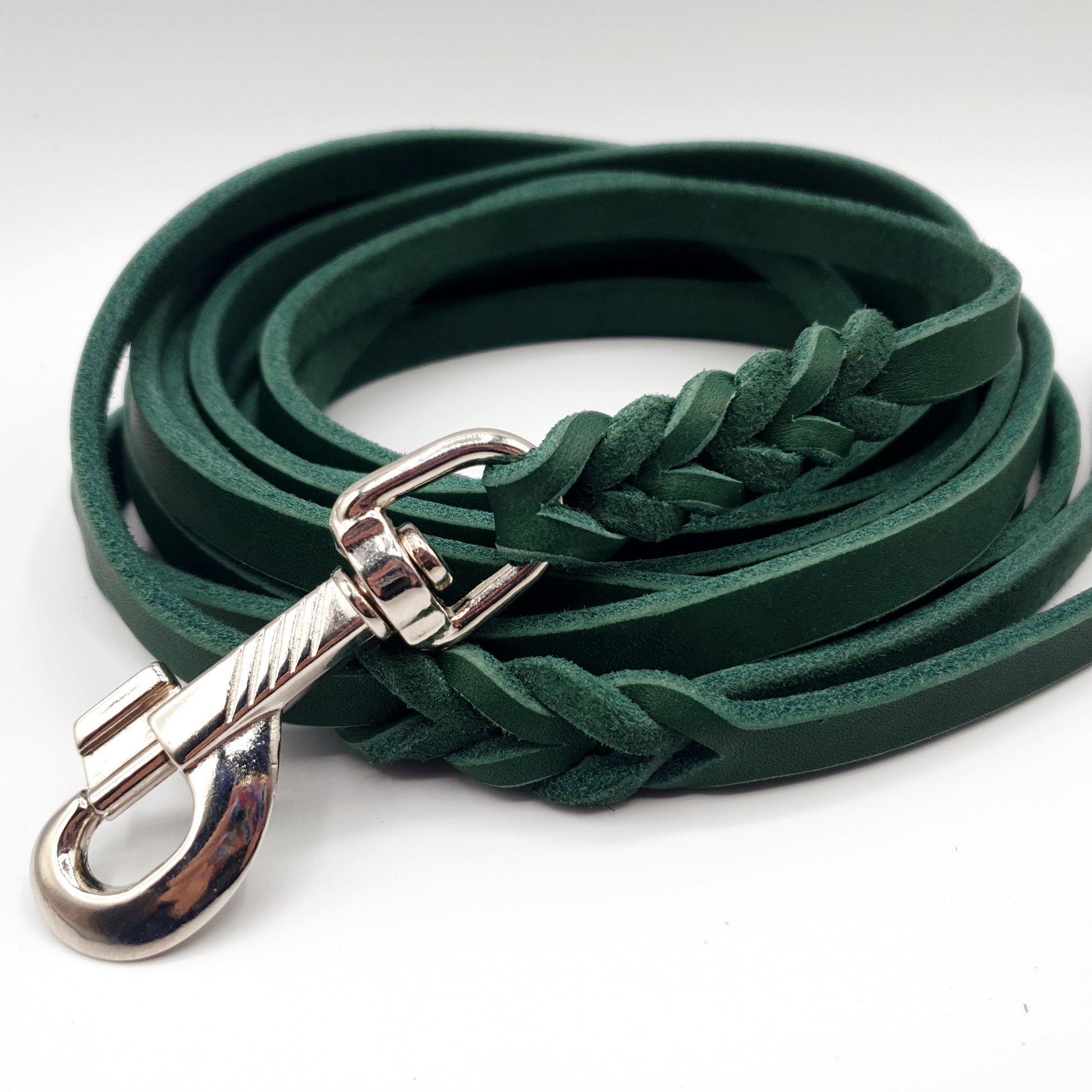 Schleppleine aus Leder in verschiedenen Farben: Schwarz, Braun, Cognac